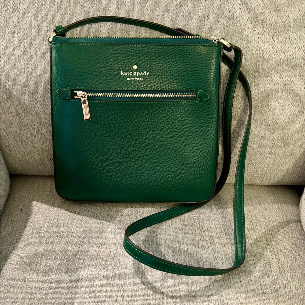Michael Kors green crossbody.